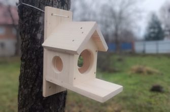кормушка для белки деревянная